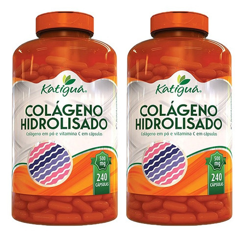 Colágeno Hidrolisado Com Vitamina C 2und De 240cáp Katigua