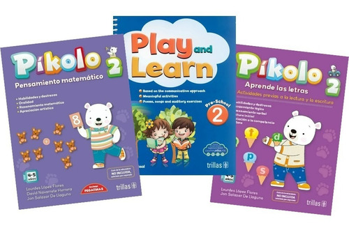 Pack Pikolo Letras Y Matemáticas Y Play And Learn 2 Trillas