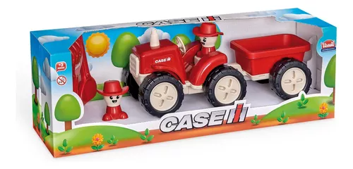 Trator Girico Brinquedo De Plastico Com Carreta Tam. 15x41 - Ref 09