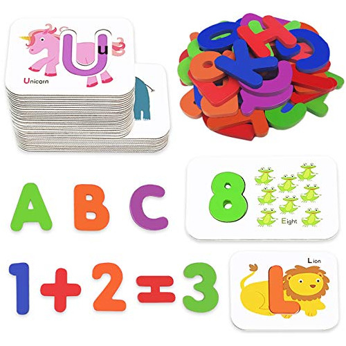 Tarjetas De Números Y Alfabeto Niños Pequeños De 3 5...