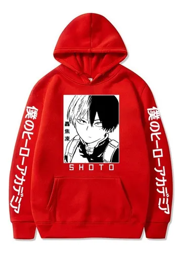 Shoto Todoroki Hoodies Sudadera Con Capucha Anime Mujeres Ho