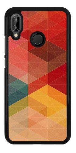 Funda Protector Para Huawei Figuras Cubos Colores Arte