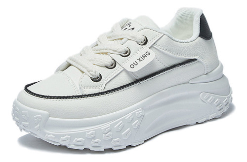 Zapatillas Deportivas Informales De Suela Gruesa Y