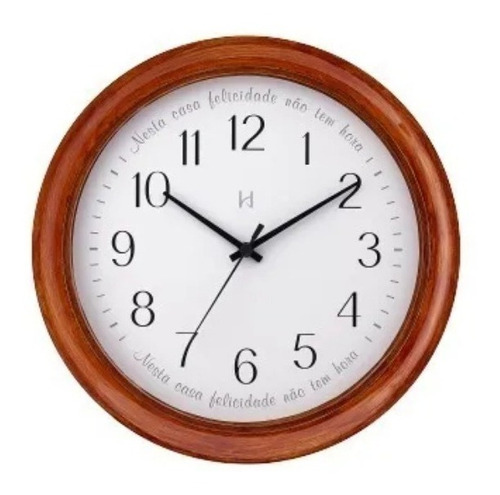 Reloj De Pared Herweg Decorativo Imitación Madera