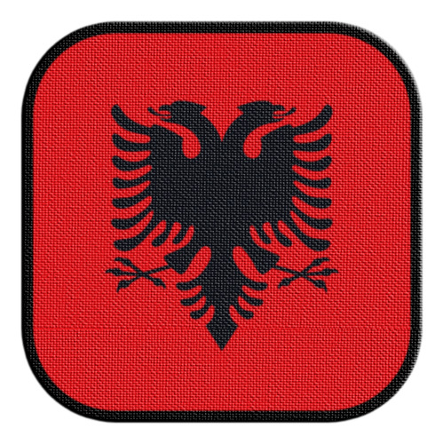 Parche Termoadhesivo Square Bandera Albania