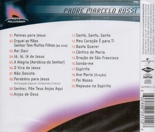 Cd Padre Marcelo Rossi - Novo Millennium 