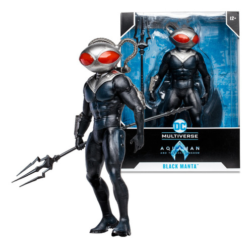 Sm Mcfarlane Estatua 12 Black Manta (aquaman 2)