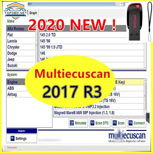 Scanner Fiat Alfa Dodge Suzuki Jeep Multiecuscan 4.7r3 2022