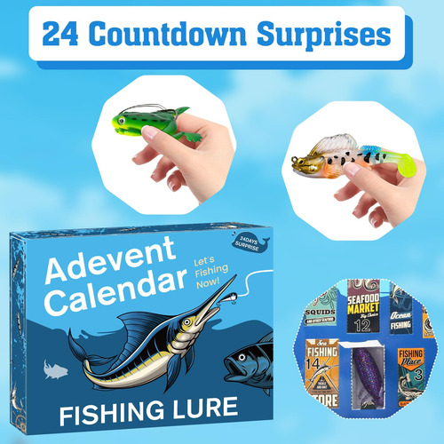 Calendario De Adviento 2024 Con Señuelos De Pesca Sorpresa