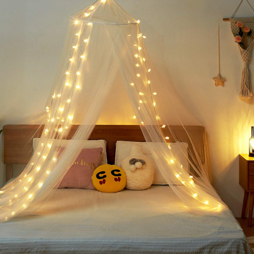 Twinkle Star Toldo De Cama Con 100 Luces Led De Estrella Fun