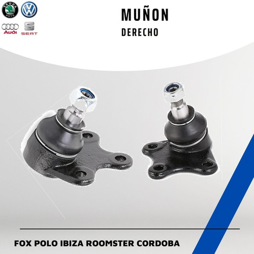 Muñon Derecho Vw Fox Polo Ibiza Cordoba Spacefox Roomster