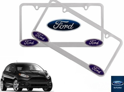 Par Porta Placas Ford Fiesta St 1.6 2015 Original
