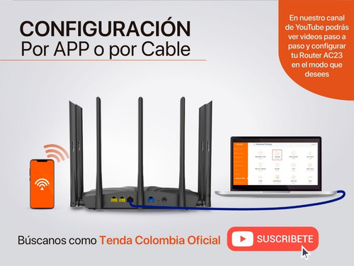 Router Tenda Ac2100 Dual-band Gigabit Ac23