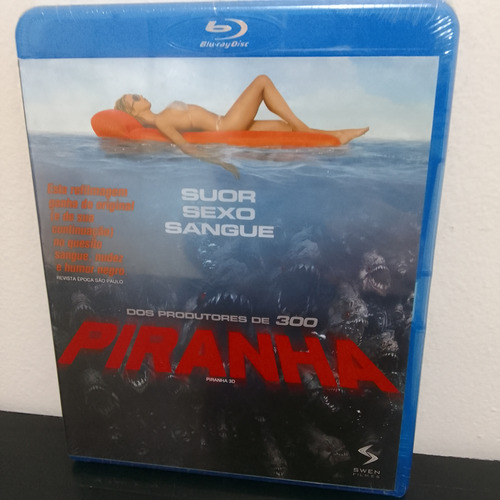 Blu-ray Piranha-dublado-lacrado