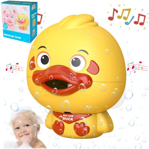 Juguete De Baño Big Face Duck Bubble Maker Música Beb...