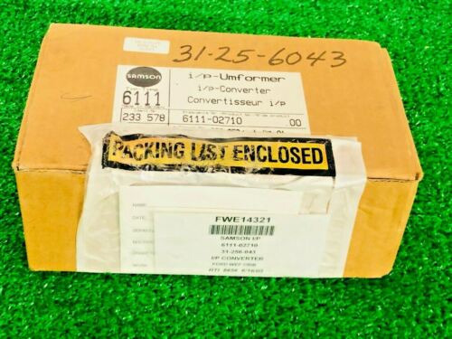 Samson 6111-02710 I/p Converter Type 6111, 611102710