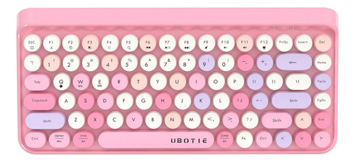 Ubotie Teclados De Computadora Porttiles Bluetooth Coloridos