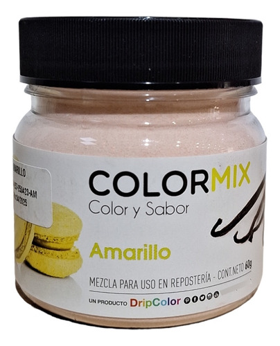 Colorante Polvo Comestible Colormix Amarillo Sabor Vainilla