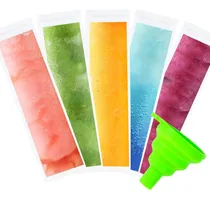 Comprar 100 Bolsas Reciclables Para Moldes De Paletas De Hielo, Tubo