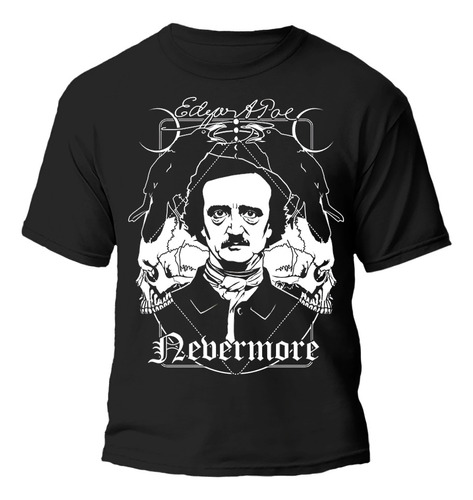 Remera Edgar Allan Poe Cuervo Diseño Único Algodón Premium