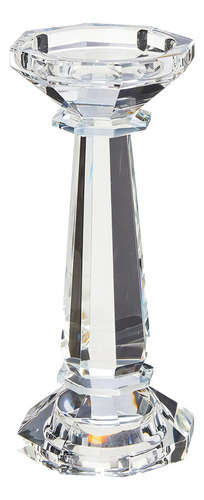 Illusion Castiçal De Cristal Decorativo Transp 9x8x8cm