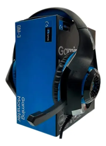 Audifonos Diadema Pro Gaming Moster Gm 3 Igoma Con Microfono
