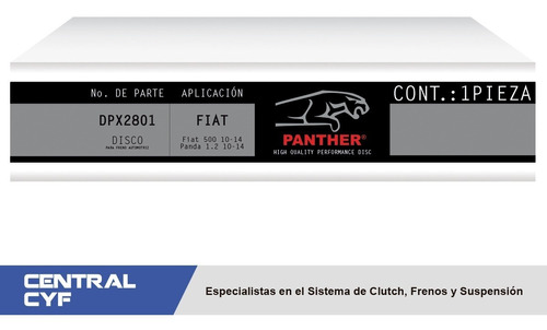 Disco Panther Dpc1072 Tras Chevrolet Express 2500 2009