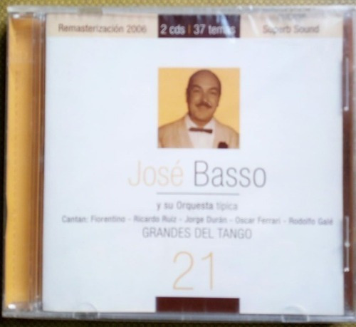 Cd José Basso Y Su Orquesta Grandes Del Tango 21 Doble Nuevo