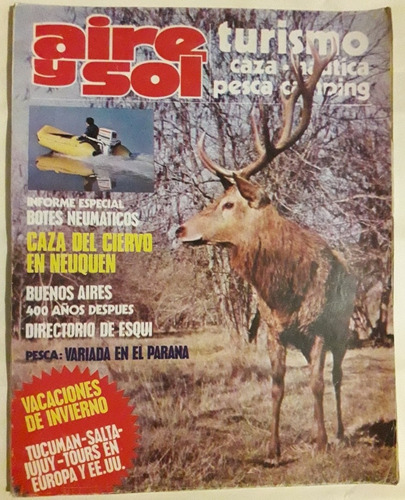 Revista Aire Y Sol N° 93 Junio 1980 Caza Pesca Camping Armas