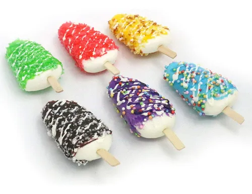 Helados Artificiales Para Decoracion Pack 6 Paletas Surtidas
