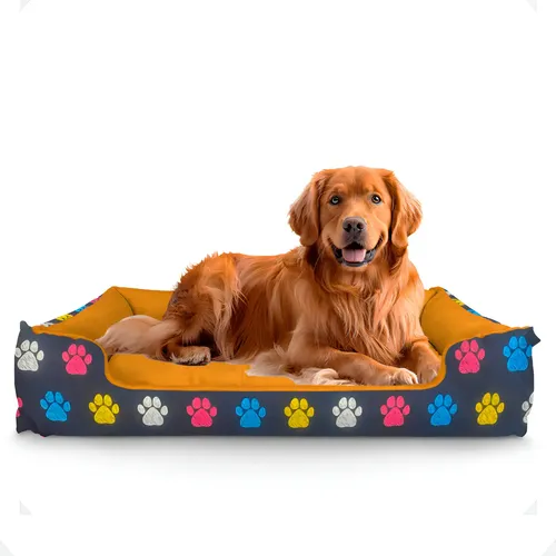 Cama Pet Extra Grande Xg Lavável Cachorro Porte Grande Cor Pata M...