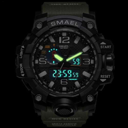 Relógio Masculino Militar Esportivo Digital Smael 1545