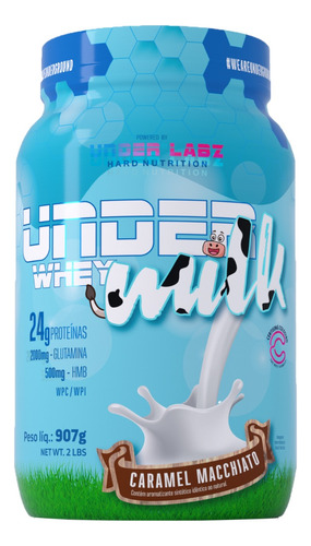 Under Milk Whey Protein 3w - 907g - Under Labz Sabor Caramel Macchiato 907g
