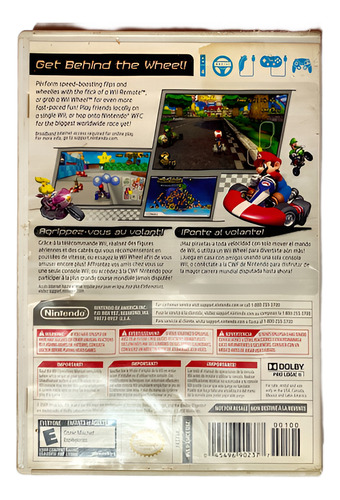 Mario Kart Wii Solo Caja Y Disco Original Sin Manual (Reacondicionado)