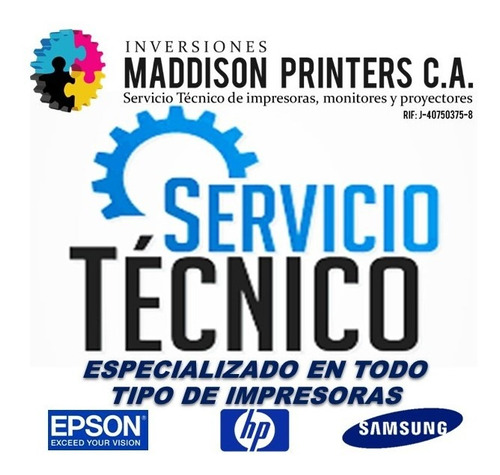 Servicio Técnico Reparación Impresoras Epson Samsung Hp