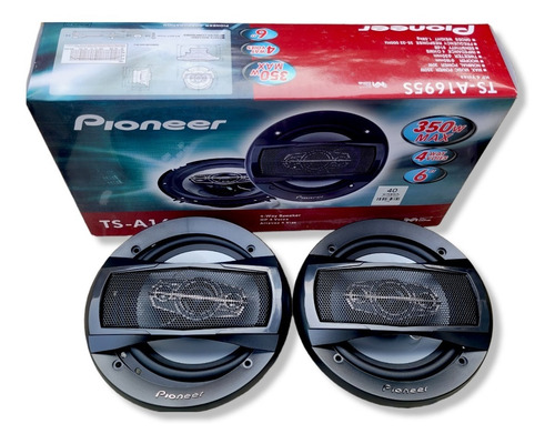 Imagen 4 de 4 de Cornetas Pioneer 6'' 4 Vías Coaxiales 6.5 Ts-a1695s Sonido