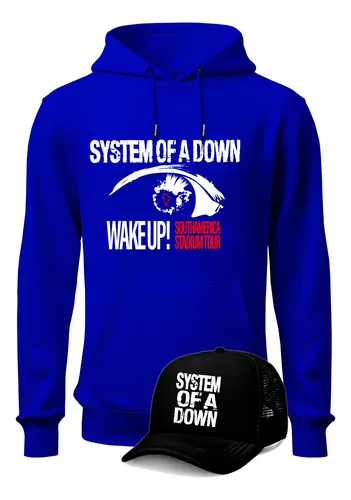 Buzo System Of A Down Saco Unisex Gira Wake Up! + Gorra