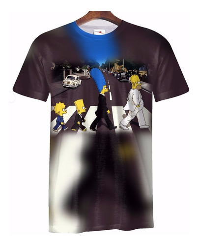 Remera Los Simpson Beatles Ranwey Pr044