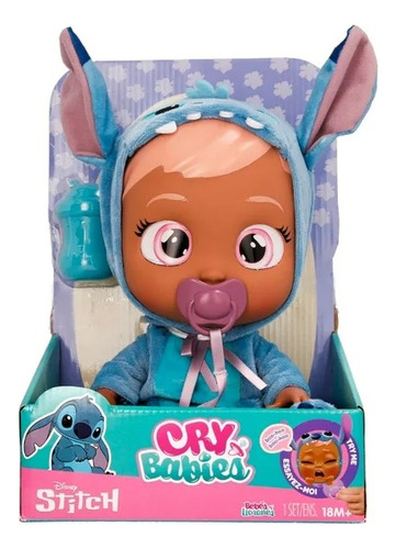 Cry Babies Disney Muñeca Con Disfraz De Stitch 30 Cm 