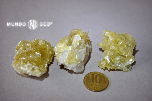 Imagen 1 de 3 de Piedra Mica Amarilla Nro. 1 Pieza De Colección