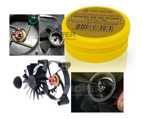 Graxa De Silicone Implastec Pote 10g Lgs200 P Airsoft Cooler