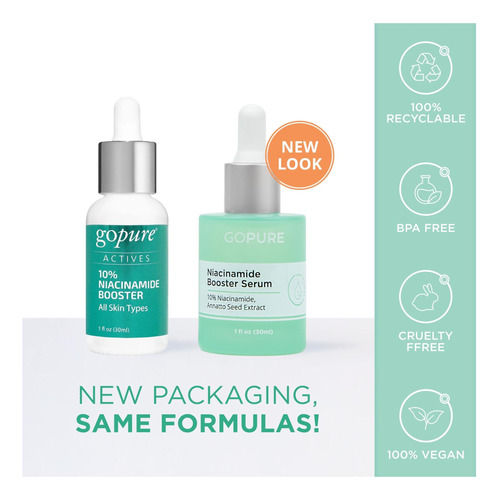Gopura 10% Niacinamida Serum Booster Redidão Reduzindo Os A
