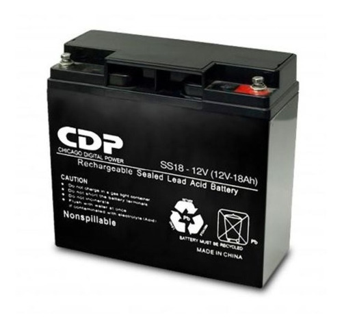 Batería Cdp B-12/18 Negro 12 V 18 Ah /v