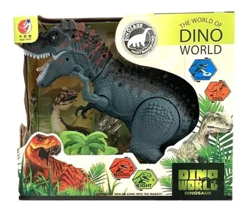 Imagen 1 de 3 de Dinosaurio Grande Articulado Con Luz Y Sonido Dino World