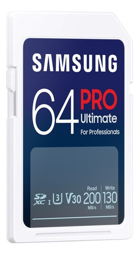 Tarjeta De Memoria Samsung Pro Ultimate 64gb Sdxc 200 Mb/s