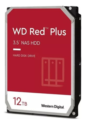 Hd Interno 3,5  12tb Western Digital  Red Plus Nas Ware Wd120efbx