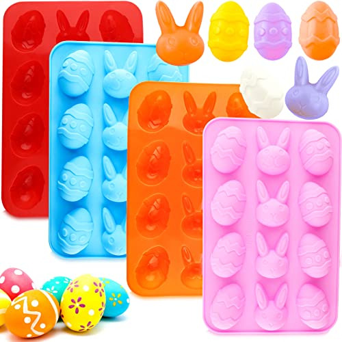 Molde De Silicona Para Huevos De Pascua, Moldes De Silicona