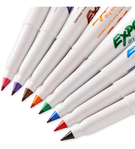 Expo Low-odor Dry Erase Markers, Ultra-fine Tip, 8-pack
