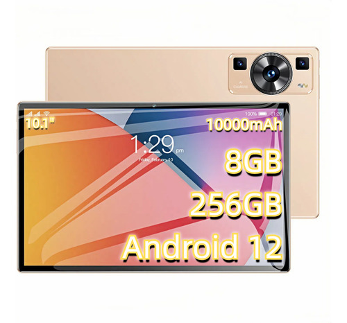 10.1'' Tableta Inteligente 8+ 256 Gb, 24 + 48 Mp, Android 12