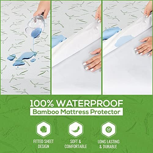 Protector De Colchon Utopia Color Blanco Tamaño Matrimonial Matrimonial